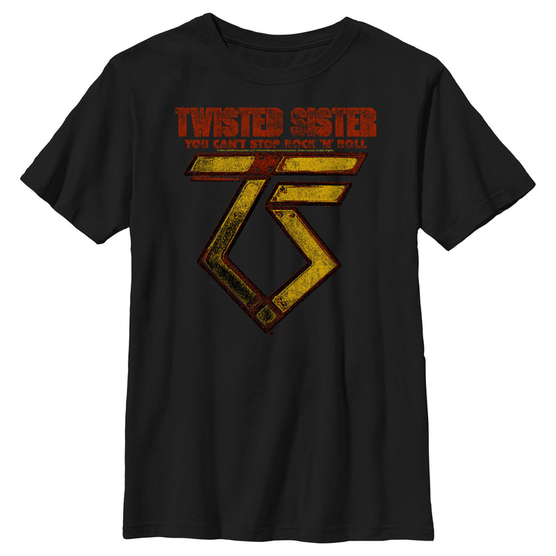 Boy's Twisted Sister You Can't Stop Rock 'N' Roll T-Shirt