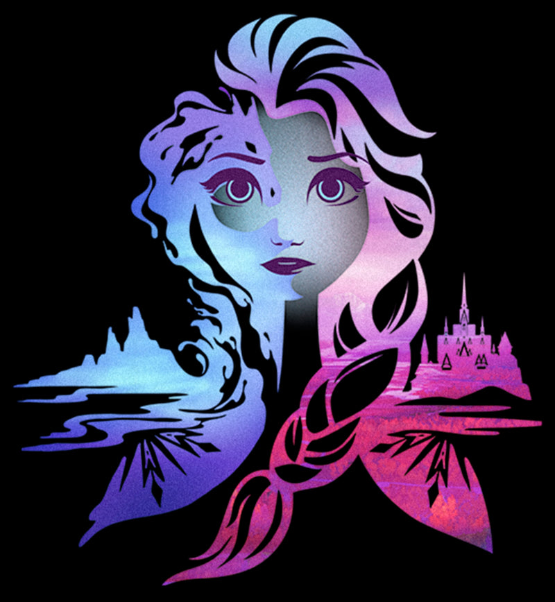 Girl's Frozen 2 Ombre Elsa Portrait T-Shirt