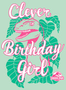 Girl's Jurassic Park Clever Birthday T-Shirt
