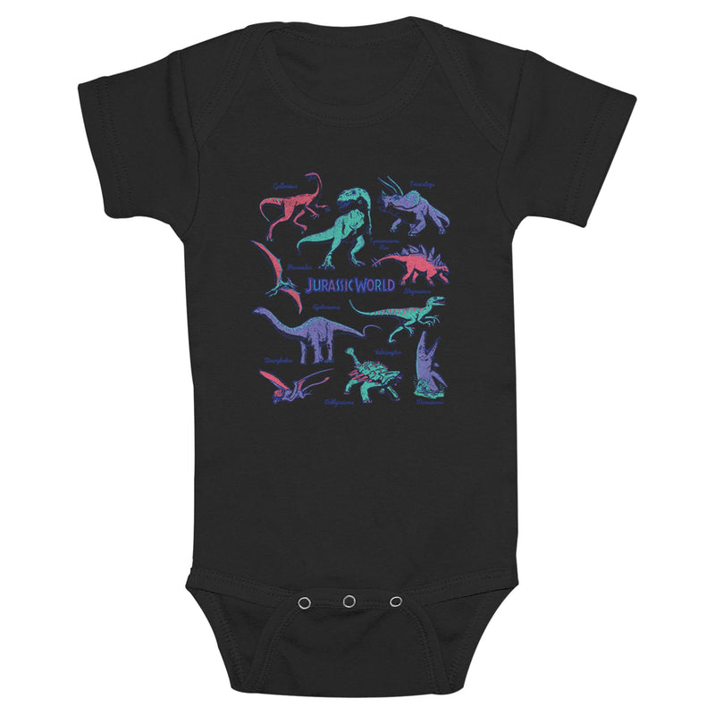 Infant's Jurassic World Dinosaur Names Onesie