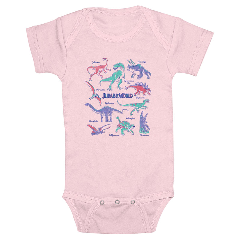 Infant's Jurassic World Dinosaur Names Onesie