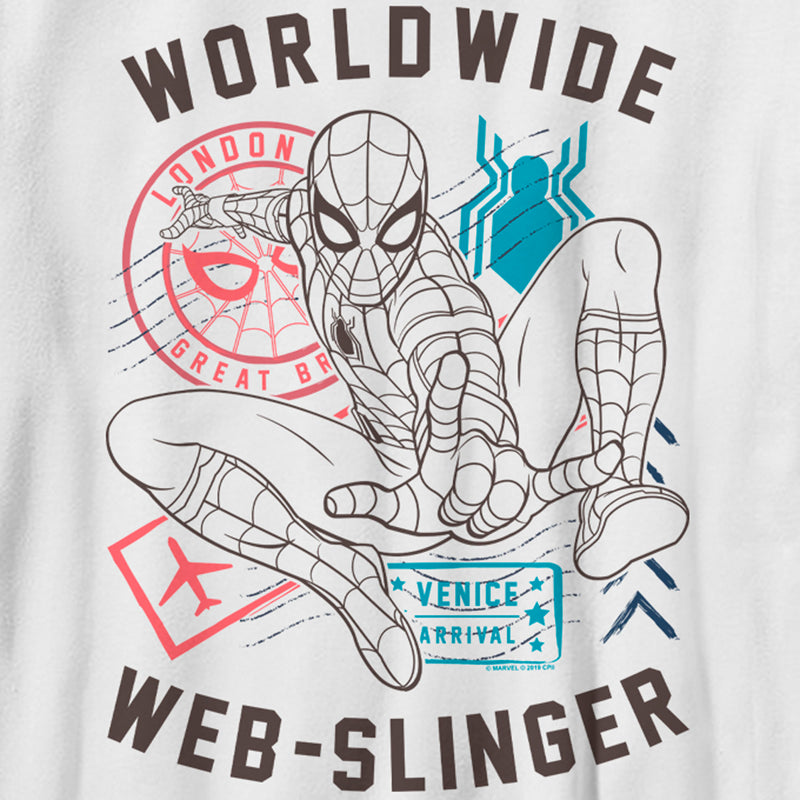 Boy's Marvel Spider-Man: Far From Home Worldwide Icons T-Shirt