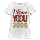 Girl's Marvel Iron Man Love 3000 T-Shirt
