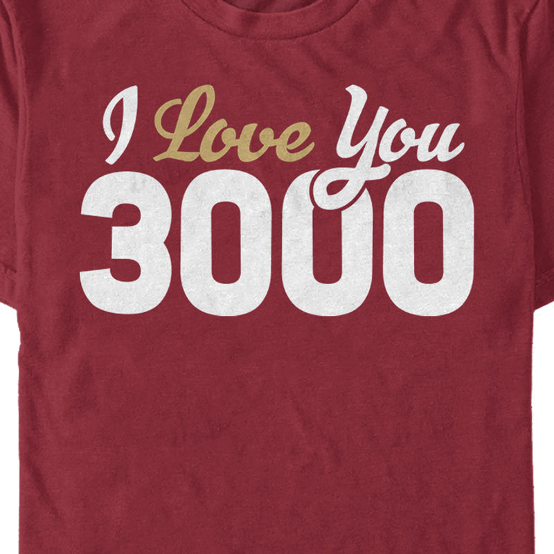 Men's Marvel Avengers: Endgame Valentine's Day Iron Man I Love You 3000 T-Shirt