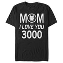 Men's Marvel Mom I Love You 300 Iron Man Badge T-Shirt