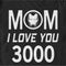 Men's Marvel Mom I Love You 300 Iron Man Badge T-Shirt