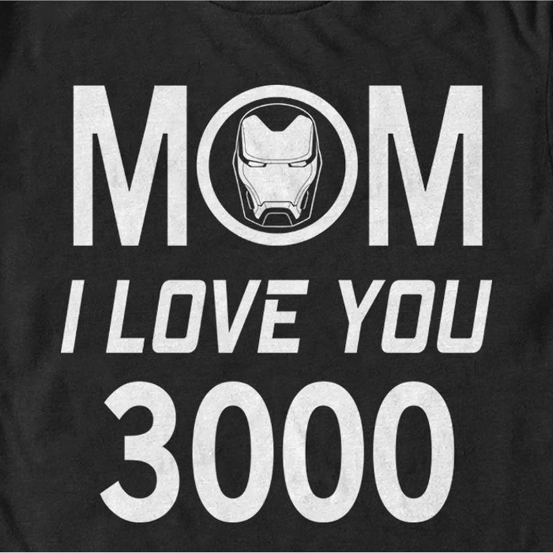 Men's Marvel Mom I Love You 300 Iron Man Badge T-Shirt