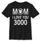 Boy's Marvel Mom I Love You 300 Iron Man Badge T-Shirt