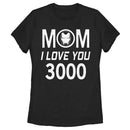 Women's Marvel Mom I Love You 300 Iron Man Badge T-Shirt