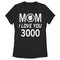 Women's Marvel Mom I Love You 300 Iron Man Badge T-Shirt