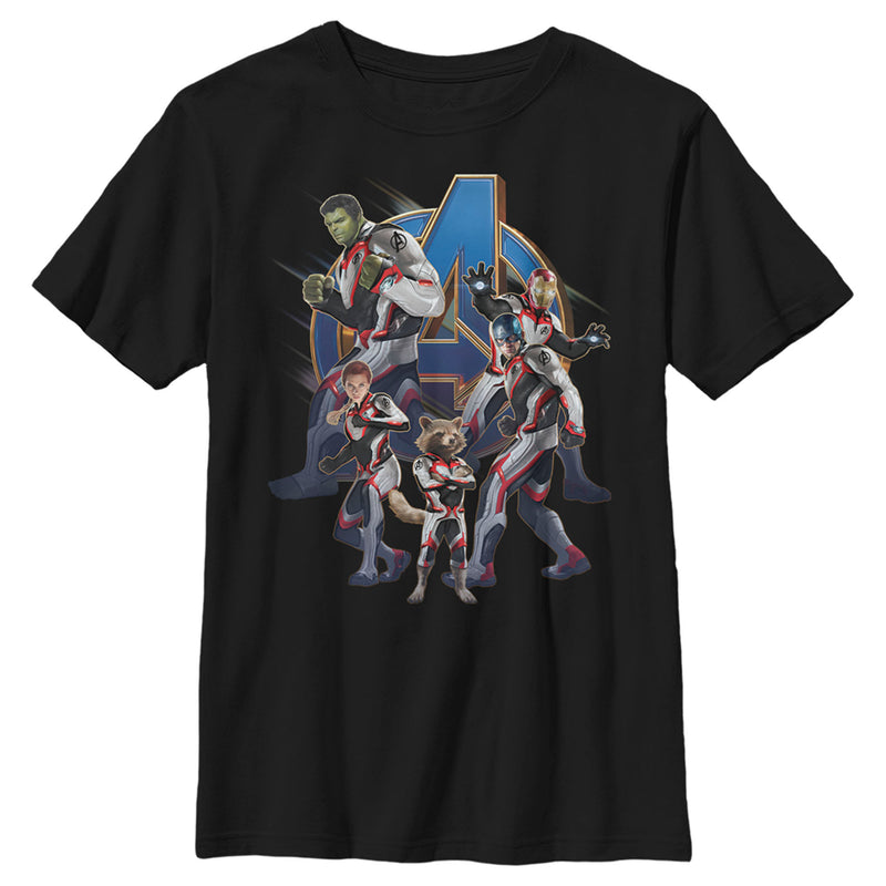 Boy's Marvel Avengers: Endgame New Suits Assemble T-Shirt