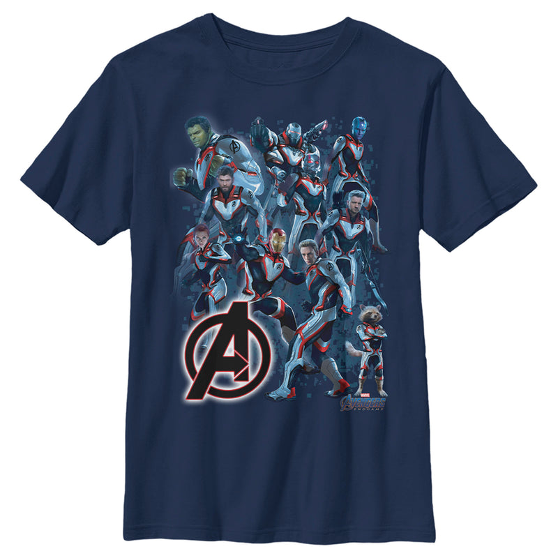Boy's Marvel Avengers: Endgame Hero Huddle T-Shirt