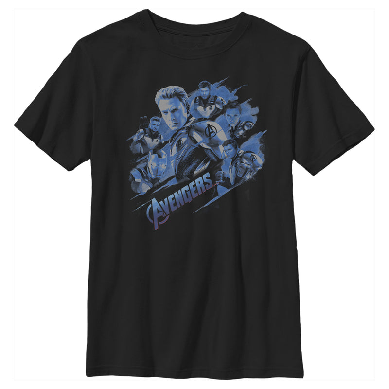 Boy's Marvel Avengers: Endgame Smokey Captain America T-Shirt