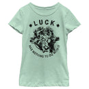 Girl's Marvel Avengers St. Patrick's Day Luck has Nothing to Do With It T-Shirt