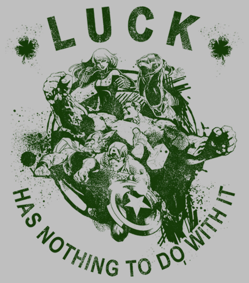 Women's Marvel Avengers St. Patrick's Day Luck has Nothing to Do With It T-Shirt