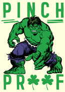 Men's Marvel St. Patrick's Day Pinch Proof Clover Hulk T-Shirt