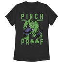 Women's Marvel St. Patrick's Day Pinch Proof Clover Hulk T-Shirt