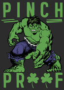 Women's Marvel St. Patrick's Day Pinch Proof Clover Hulk T-Shirt