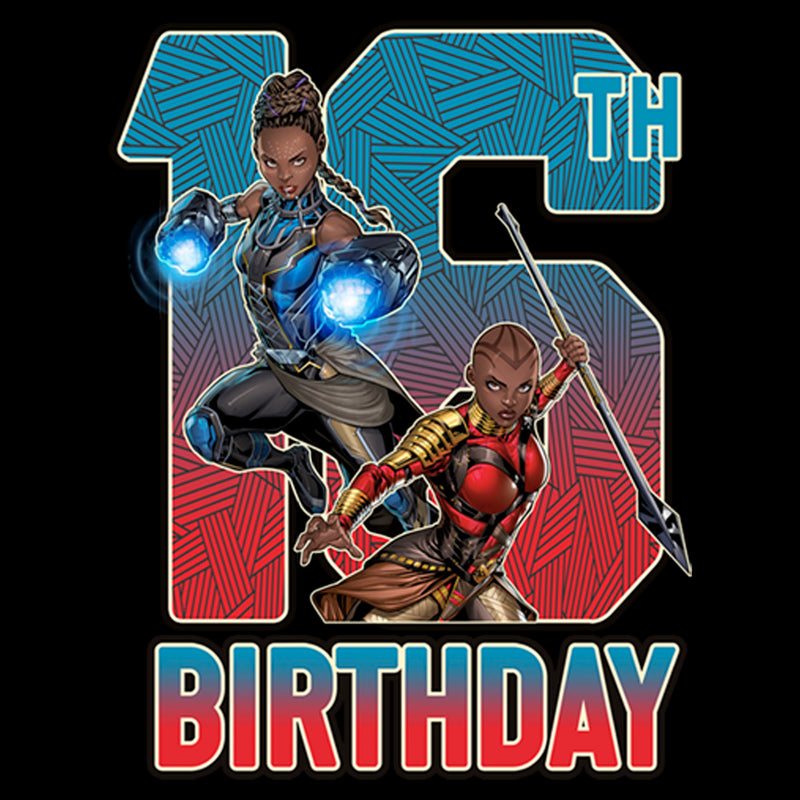 Junior's Marvel Shuri and Okoye 16th Birthday T-Shirt