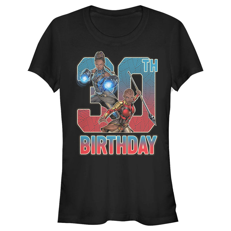 Junior's Marvel Shuri and Okoye 30th Birthday T-Shirt