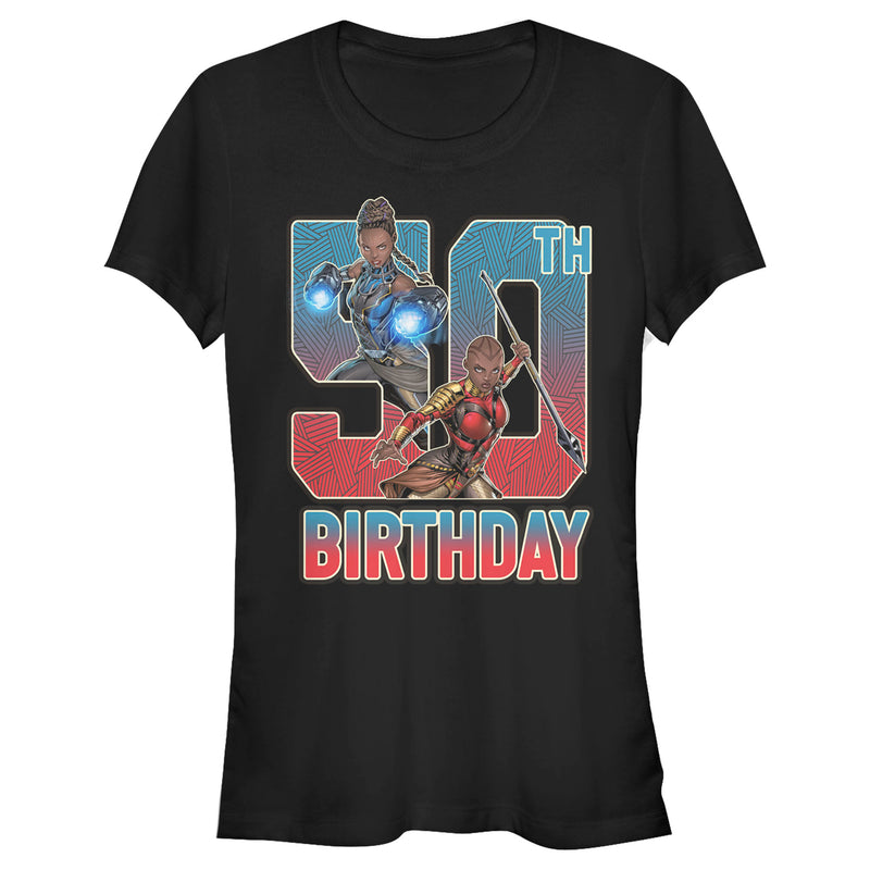 Junior's Marvel Shuri and Okoye 50th Birthday T-Shirt