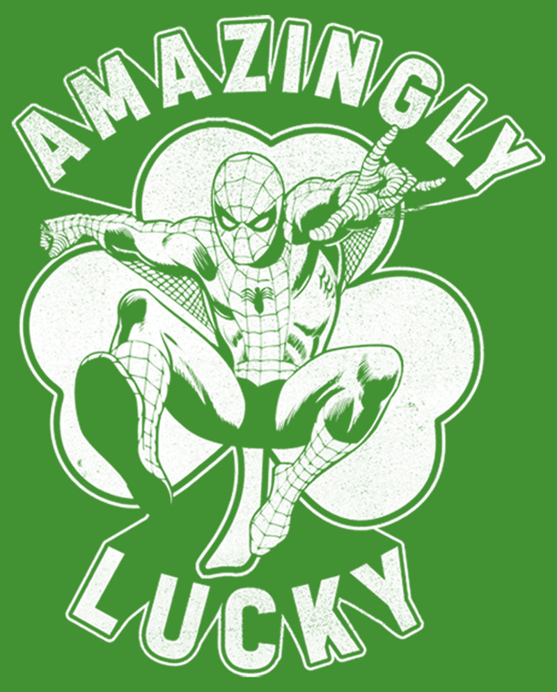 Boy's Marvel St. Patrick's Day Spider-Man Lucky Clover T-Shirt