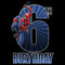 Boy's Marvel Spider-Man Swinging 6th Birthday T-Shirt