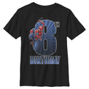 Boy's Marvel Spider-Man Swinging 8th Birthday T-Shirt