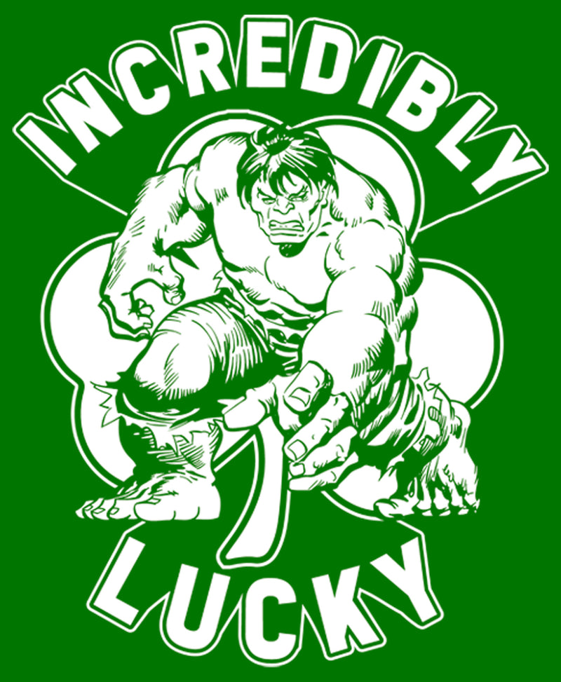 Men's Marvel St. Patrick's Day Hulk Lucky Clover T-Shirt