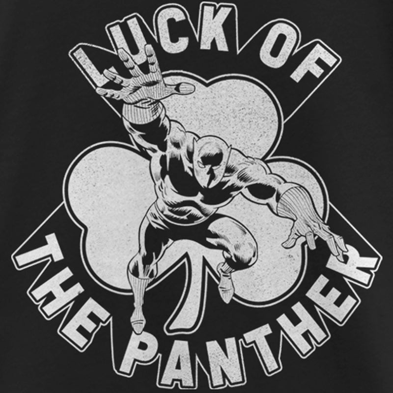 Girl's Marvel St. Patrick's Day Black Panther Luck of the Panther T-Shirt