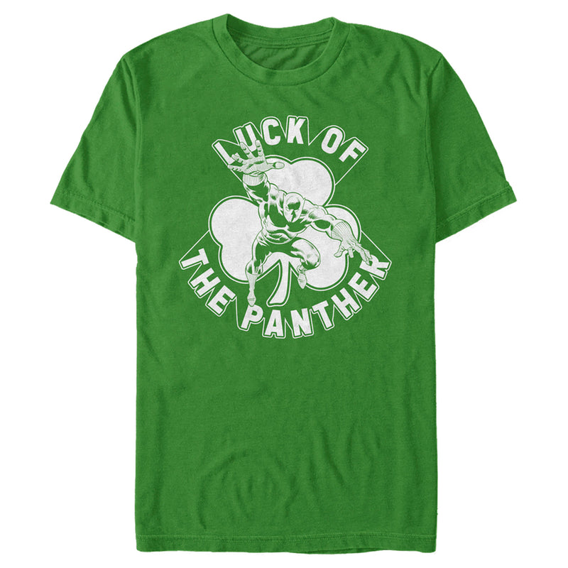 Men's Marvel St. Patrick's Day Black Panther Luck T-Shirt