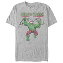 Men's Marvel Hulk Distressed Deck the Halls T-Shirt