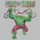 Men's Marvel Hulk Distressed Deck the Halls T-Shirt