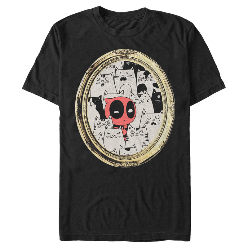 Men's Marvel Deadpool Cats Animated Frame T-Shirt