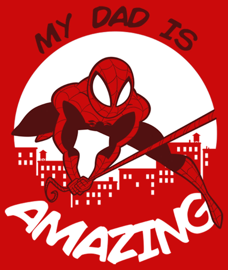 Boy's Marvel Dad You're Amazing Like Spider-Man T-Shirt