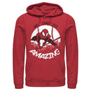 Men's Marvel My Dad is Amazing Cartoon Spider-Man Pull Over Hoodie