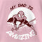 Girl's Marvel My Dad is Amazing Cartoon Spider-Man T-Shirt