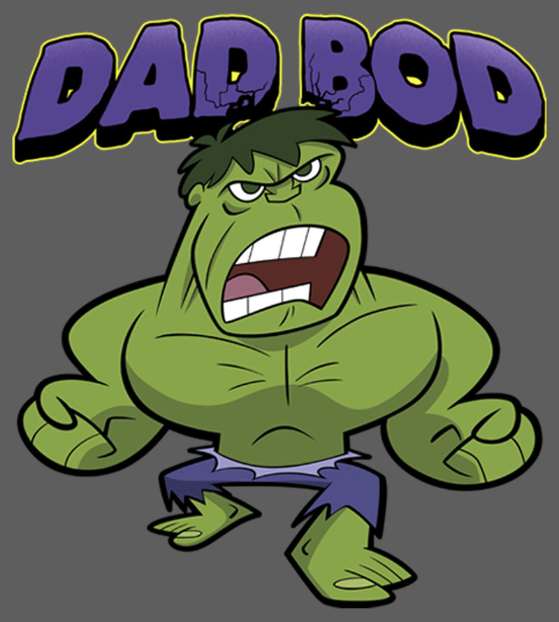 Men's Marvel Dad Bod Cartoon Hulk Tank Top