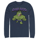 Men's Marvel Dad Bod Cartoon Hulk Long Sleeve Shirt