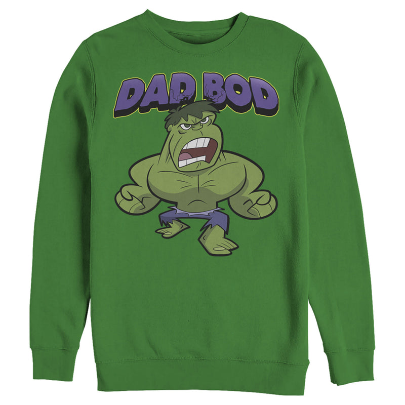 Men's Marvel Dad Bod Cartoon Hulk Sweatshirt