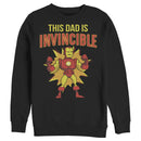 Men's Marvel This Dad is Invincible Cartoon Iron Man Sweatshirt