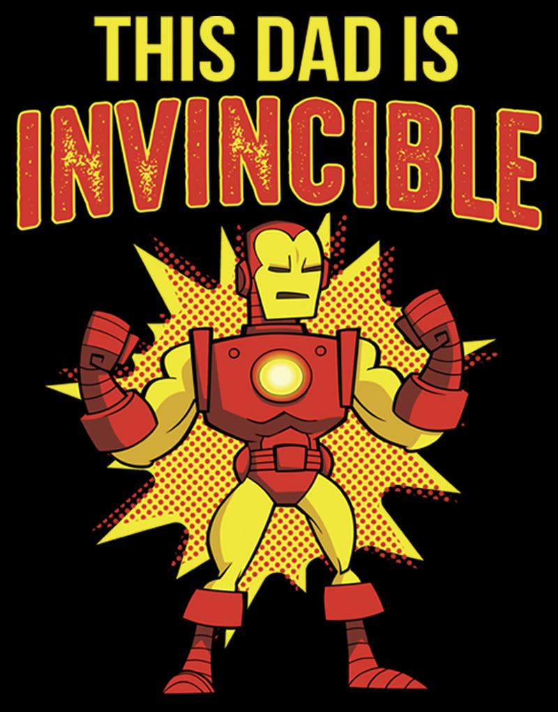 Men's Marvel This Dad is Invincible Cartoon Iron Man Sweatshirt