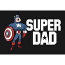 Men's Marvel Super Dad Cartoon Captain America Long Sleeve Shirt