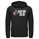 Men's Marvel Super Dad Cartoon Captain America Pull Over Hoodie