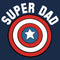 Men's Marvel Super Dad Captain America Shield T-Shirt