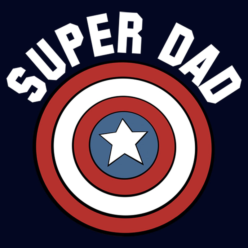 Men's Marvel Super Dad Shield T-Shirt