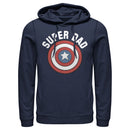 Men's Marvel Super Dad Captain America Shield Pull Over Hoodie