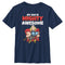 Boy's Marvel My Dad is Mighty Awesome Cartoon Thor T-Shirt