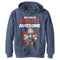 Boy's Marvel My Dad is Mighty Awesome Cartoon Thor Pull Over Hoodie