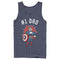 Men's Marvel #1 Dad Cartoon Captain America Tank Top